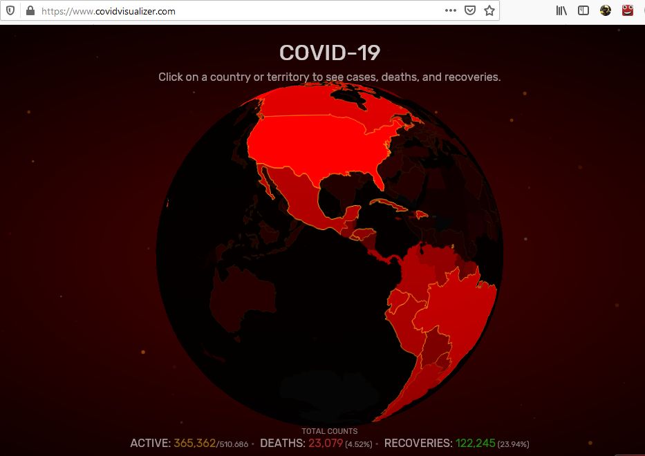 Monitorea el avance del COVID-19 en el mundo